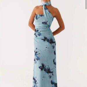 Peppermayo Blue Sheath One Shoulder Dress